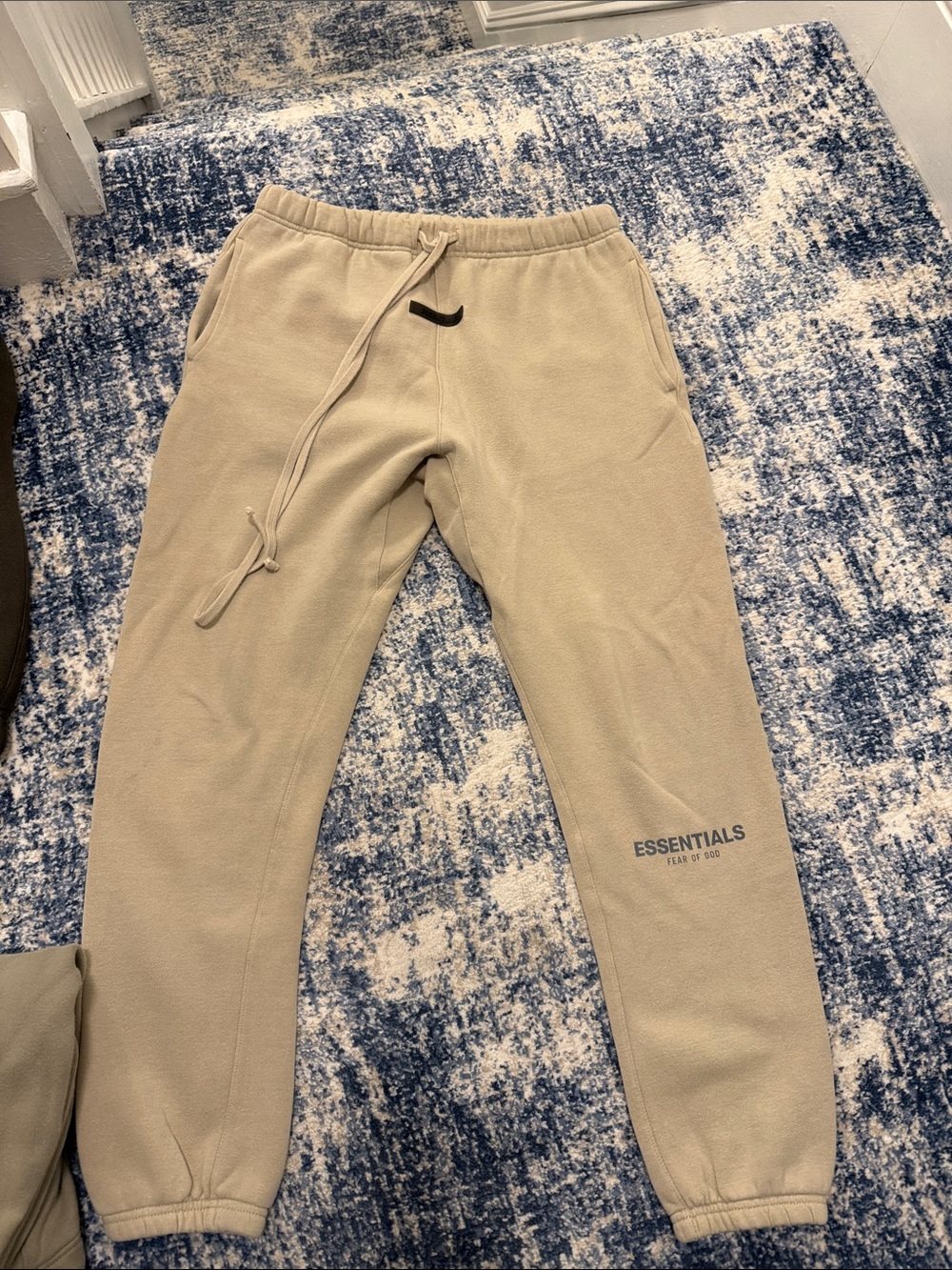 Essentials Men’s Stone Beige Sweatpants with Drawstring